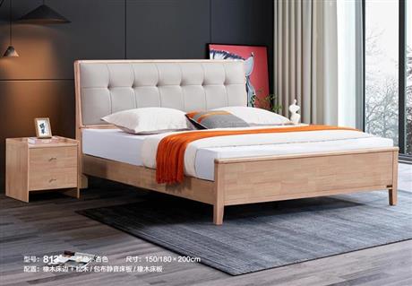 813#真皮大床